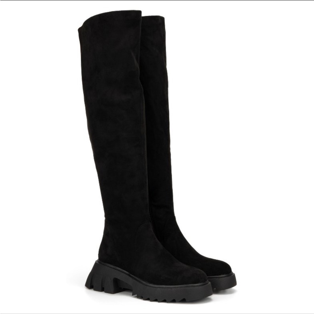 Torgeis Women's Alfie Tall Sock Boots -8.5